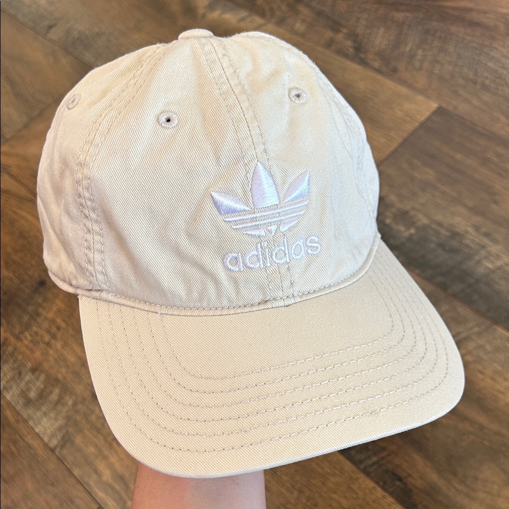 Adidas khaki Cap with Embroidered Logo